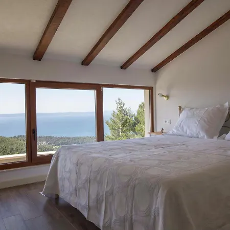 Stunning Views Hill Side With Infinity Pool & Indoor Floor Aquarium Vila Makarská