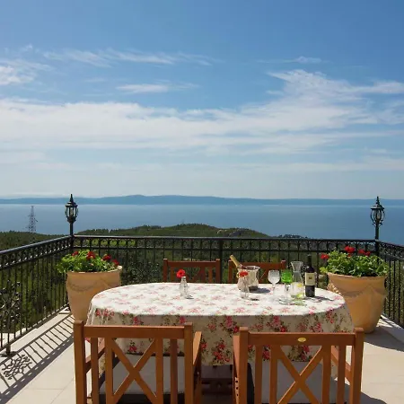 Stunning Views Hill Side With Infinity Pool & Indoor Floor Aquarium Makarska